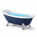 Baignoire autoportante en acrylique avec pieds chromés
