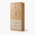 Armoire en bois avec 2 portes et 3 tiroirs 180cm