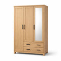Armoire en bois avec miroir et tiroirs