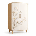 Armoire en Bois avec Motif Floral