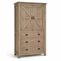 Armoire en bois avec tiroirs en Chêne Clair