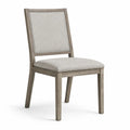 Chaise en bois avec revêtement en polyester Gris