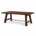 Table en bois acacia marron foncé 200x90x75 cm