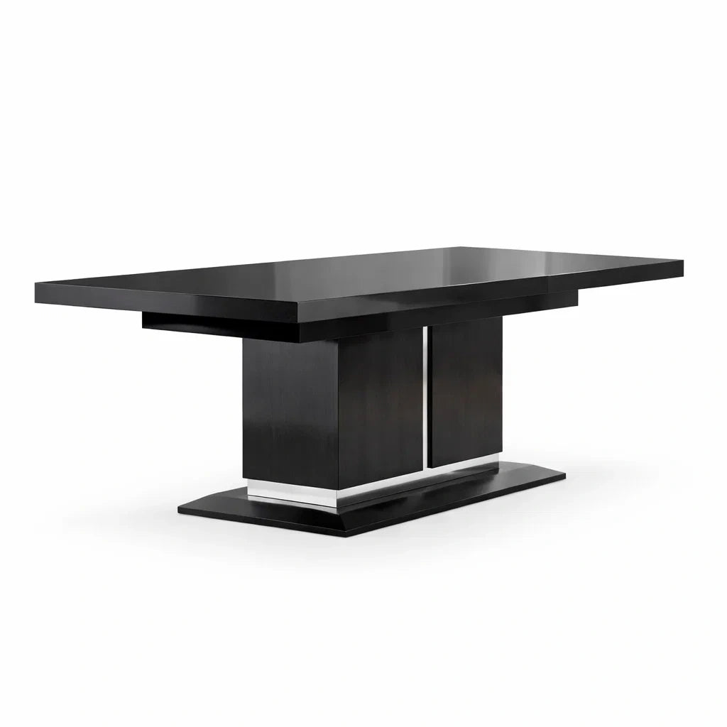 Table rectangulaire en bois noir MDF 200x100x75 cm
