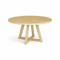 Table ronde en chêne 120 cm