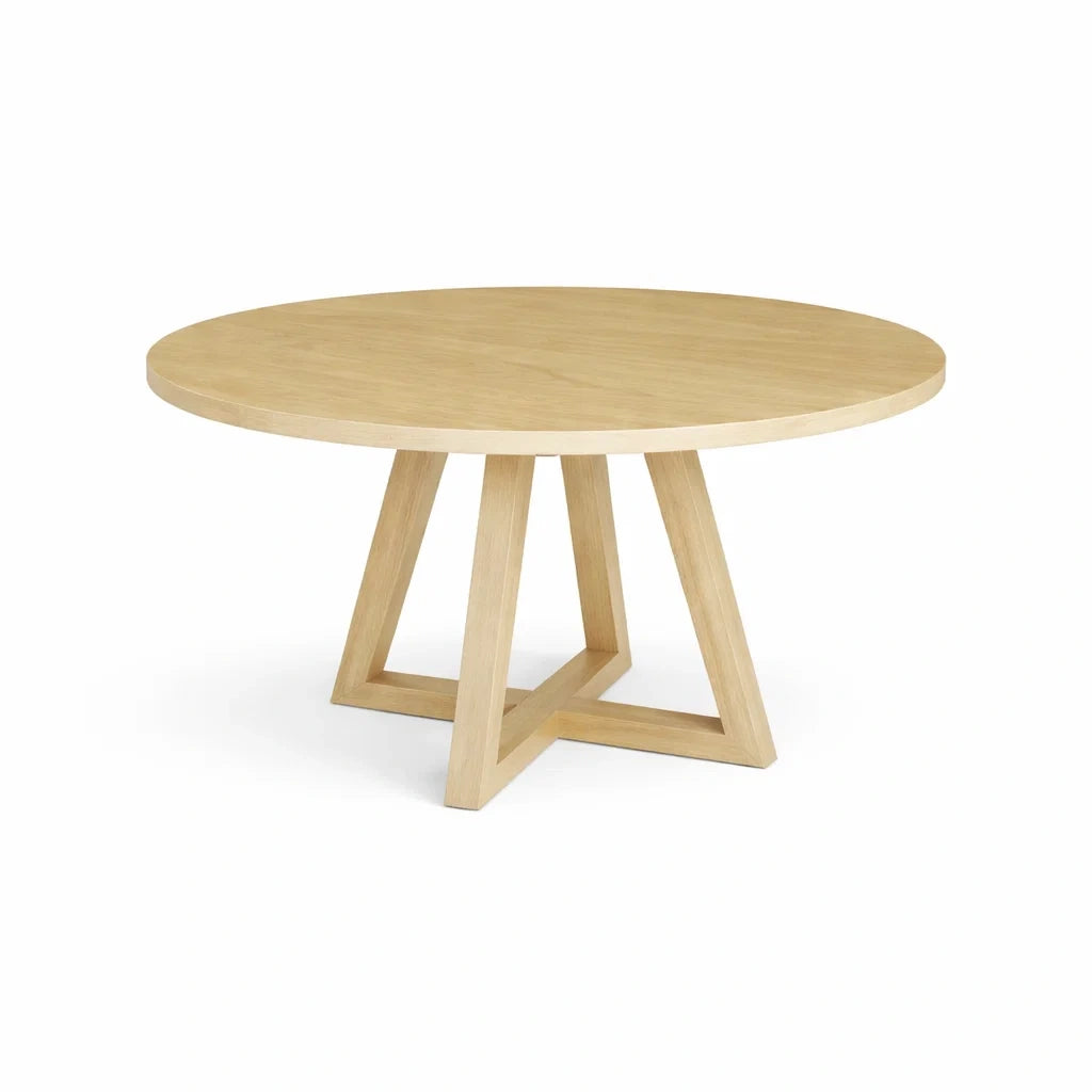 Table ronde en chêne 120 cm